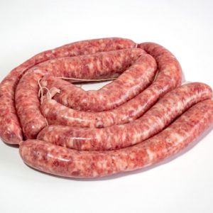 Salsiccia lunga di maiale fresca